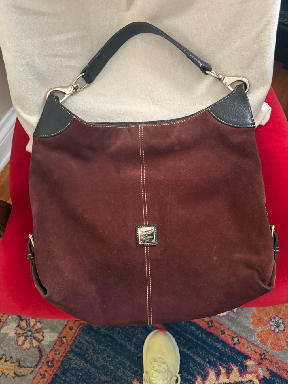 “Vintage” Dooney & Bourke suede slouchy bag - Picture 5 of 5